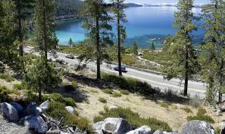 lake tahoe shoreline aerial view